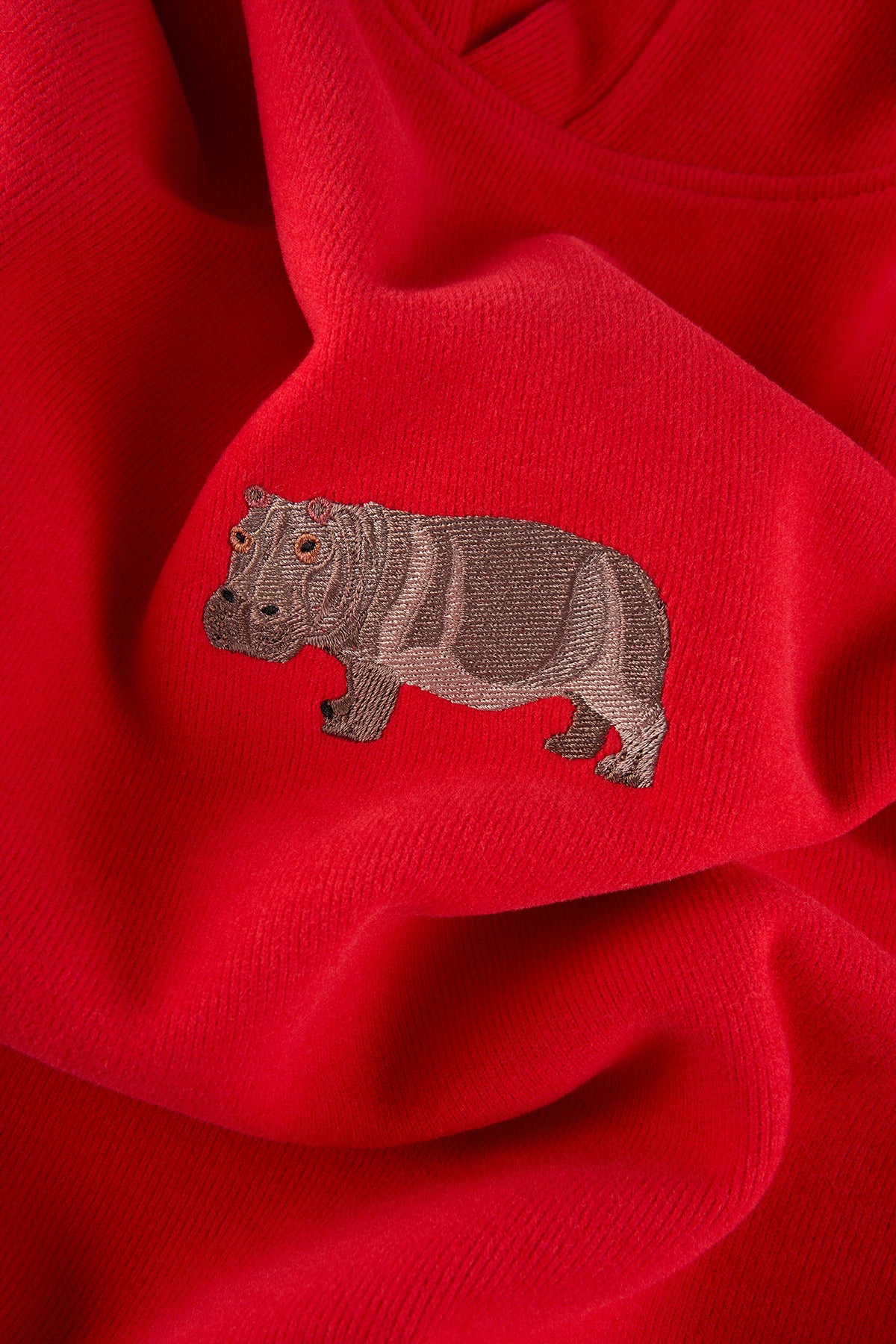 Hipopotam SuperSoft Hoodie - Kırmızı