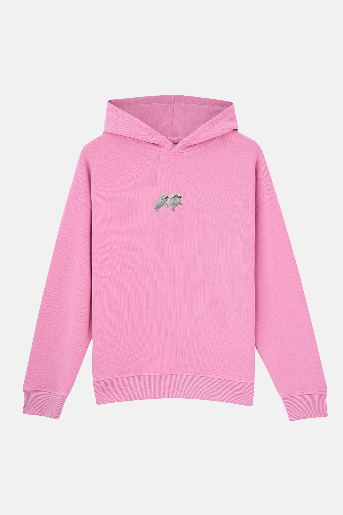 Beyaz Balina SuperSoft Hoodie - Pembe