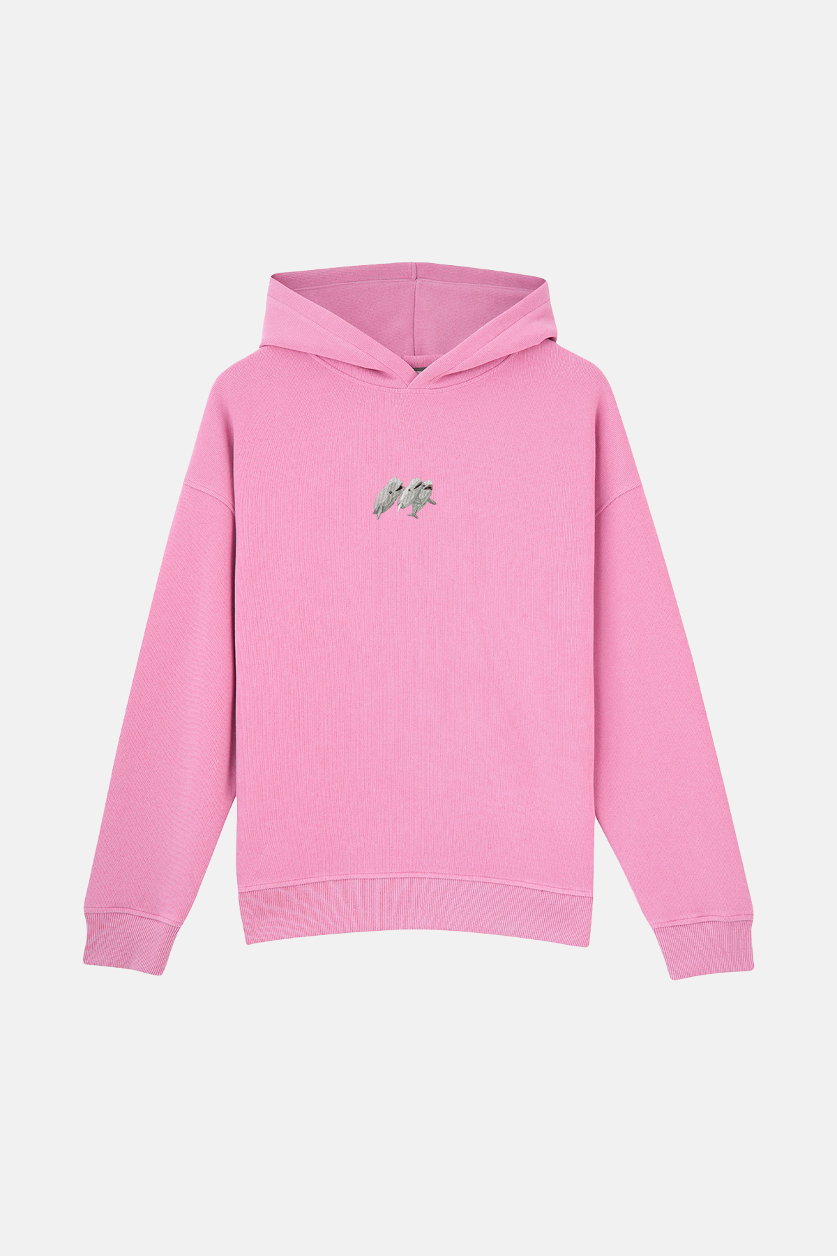 Beyaz Balina SuperSoft Hoodie - Pembe