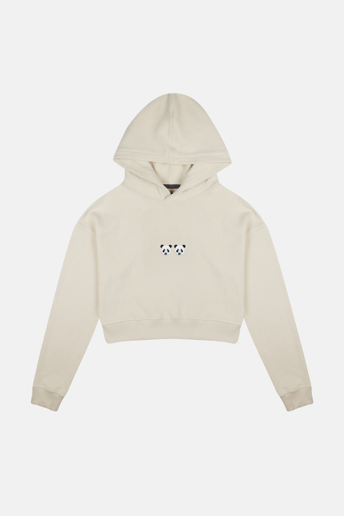 Chi & Chi SuperSoft Crop Hoodie - Ekru