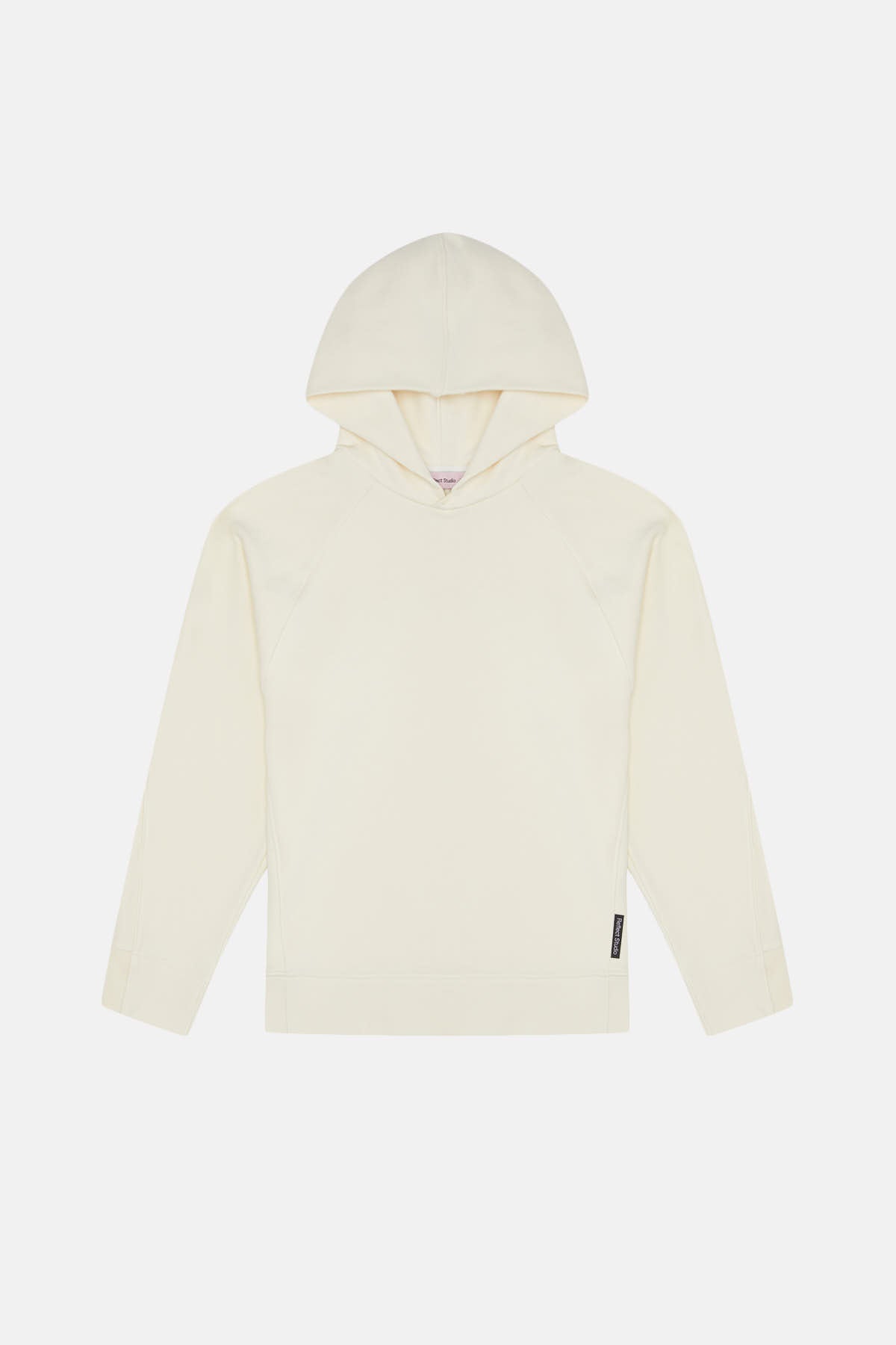 Logo Tag Relaxed Fit Hoodie - Bone White
