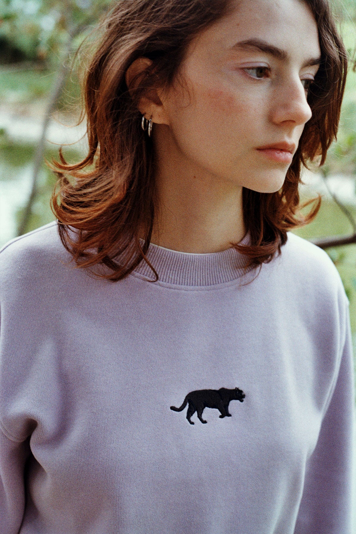 Jaguar SuperSoft Crop Sweatshirt - Lila