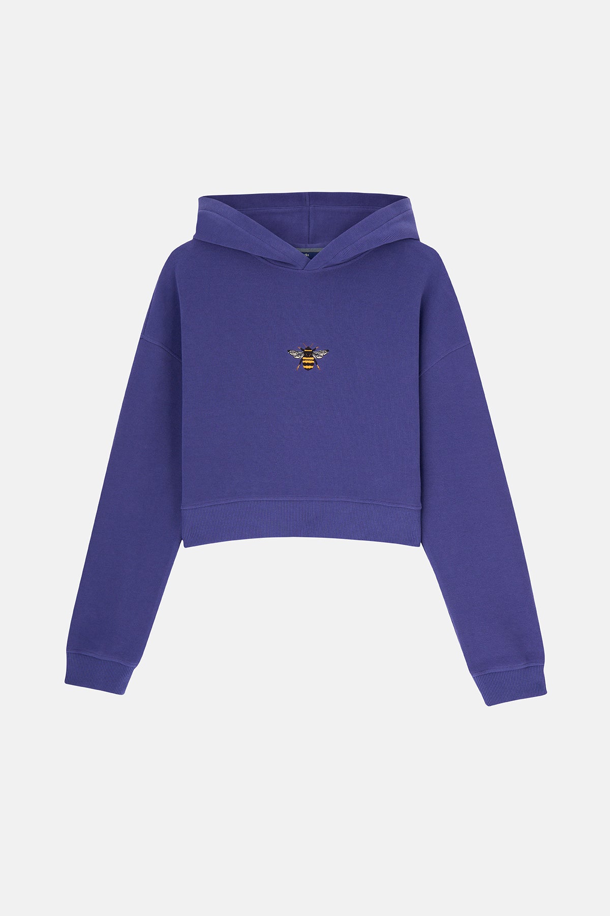 Arı SuperSoft Crop Hoodie - Mor · 3