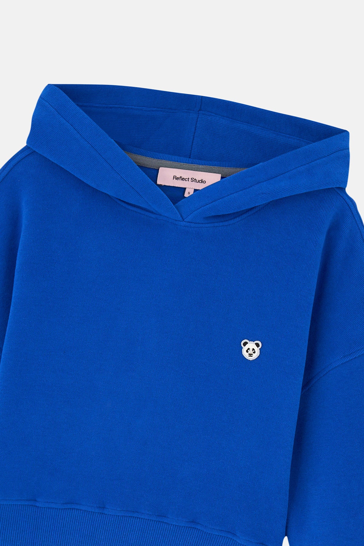 Panda SuperSoft Crop Hoodie - Saks Mavi · 2