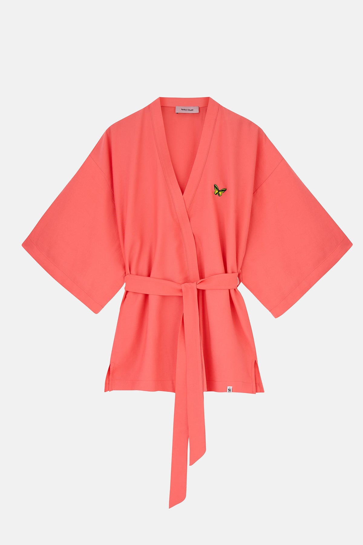 Goliath Kuş Kanatlı Kelebek TENCEL™  Kimono - Fuşya