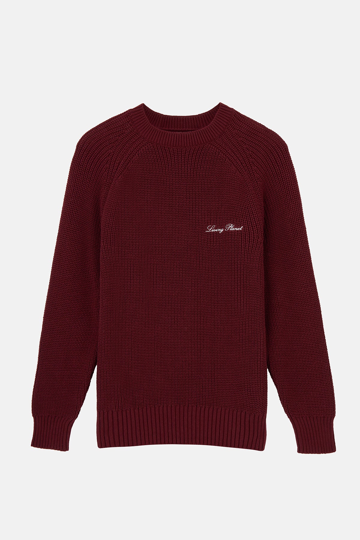 Living Planet Bisiklet Yaka Triko Sweater - Bordo