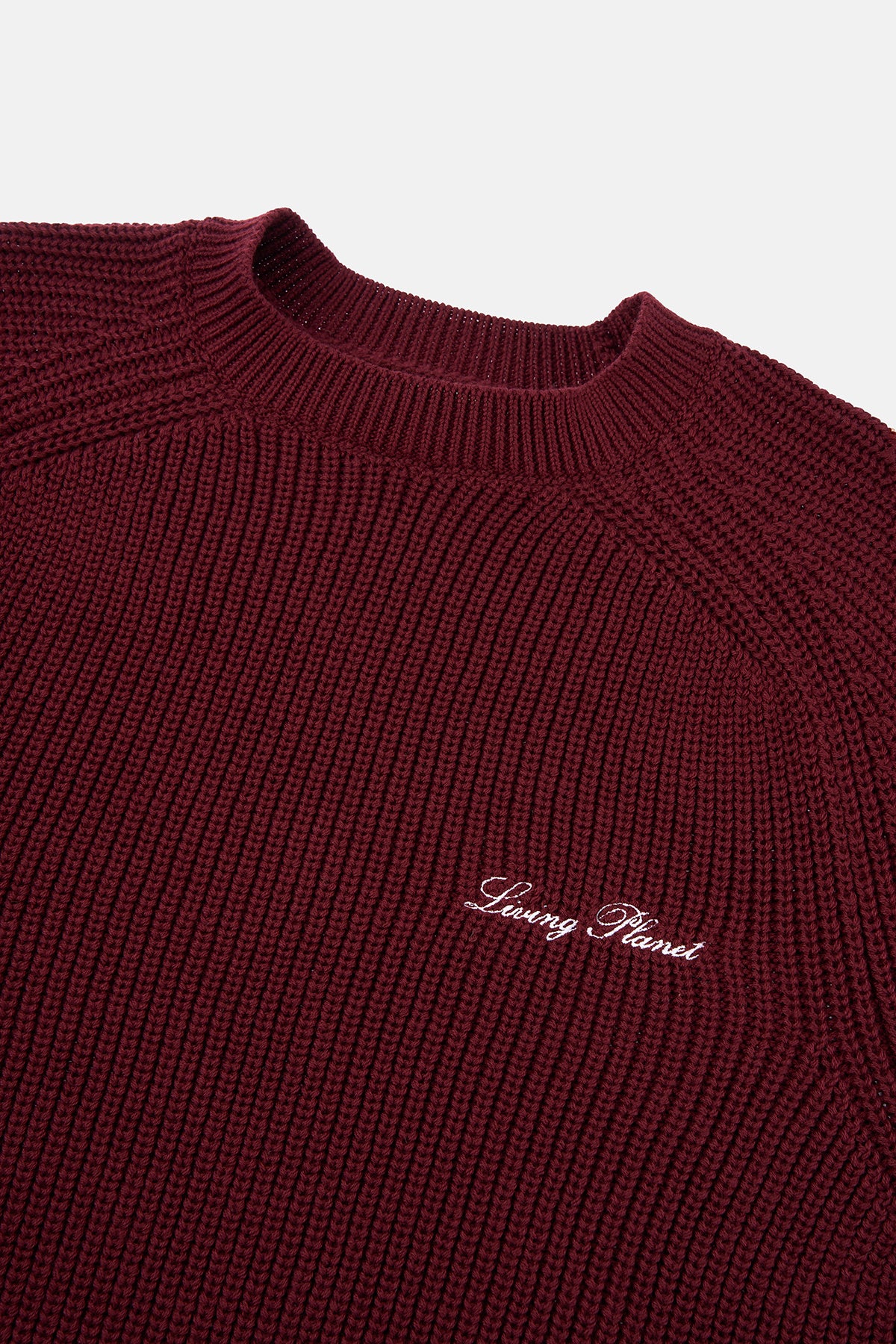 Living Planet Bisiklet Yaka Triko Sweater - Bordo