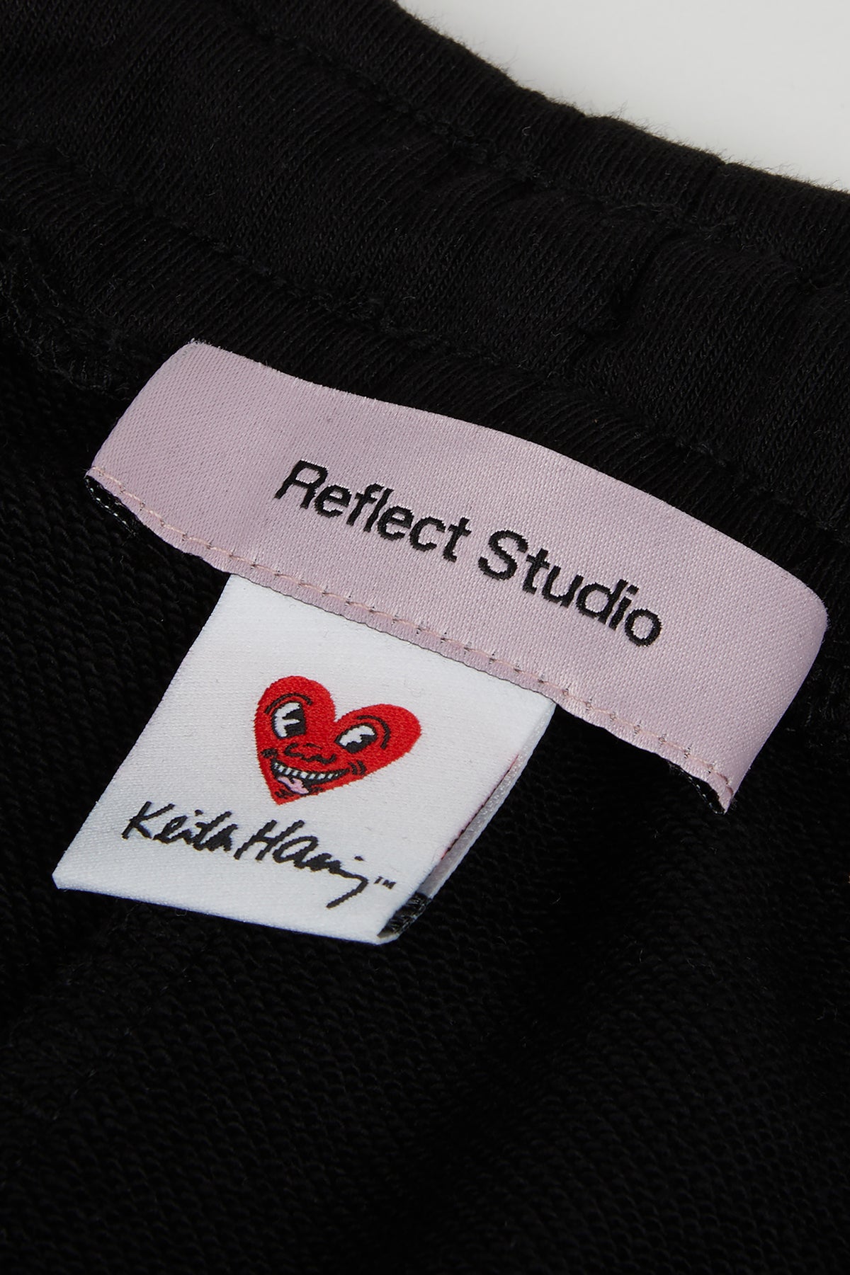 Keith Haring Heart Soft Fleece Eşofman Altı - Siyah
