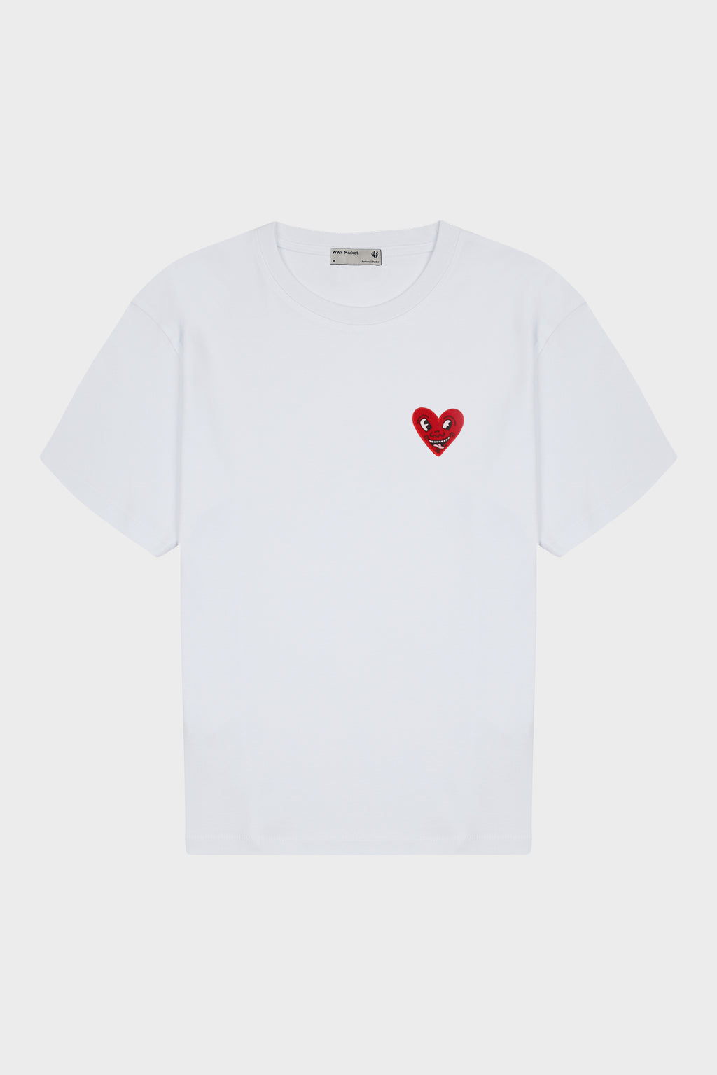 Keith Haring Oversize Heavyweight T-Shirt - Beyaz