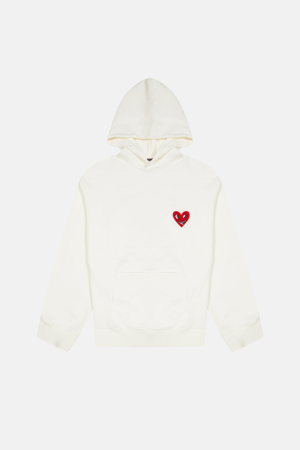 Keith Haring Heart People Hoodie - Ekru