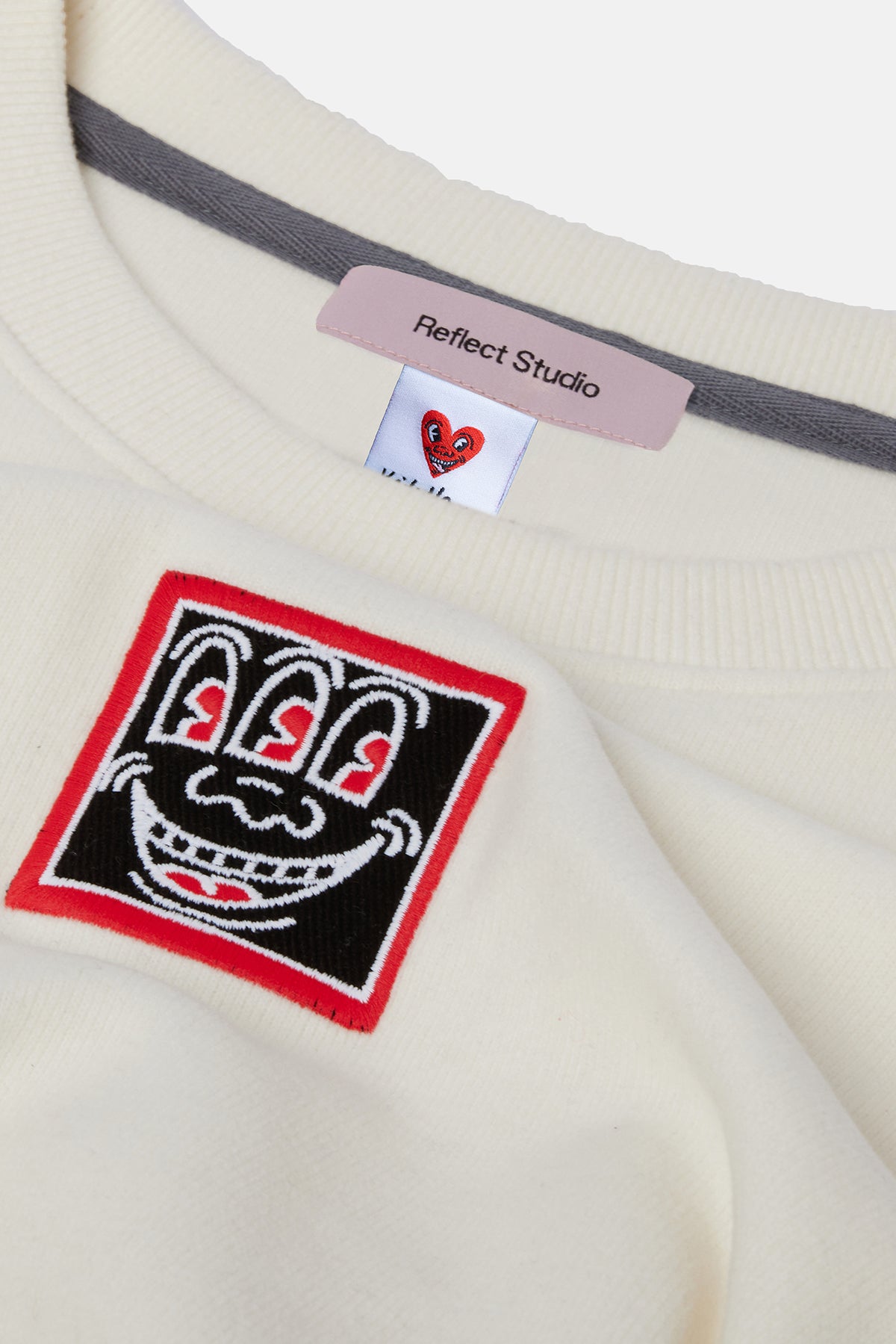 Keith Haring Smile Super Soft  Sweatshirt - Ekru