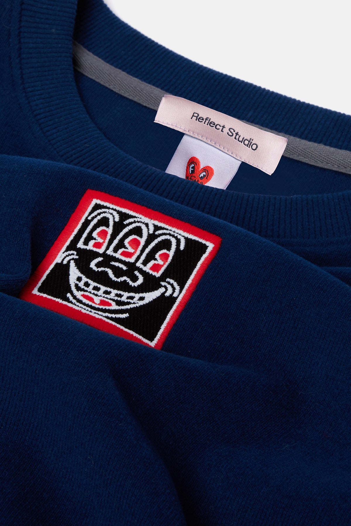 Keith Haring Smile Super Soft  Sweatshirt - Lacivert
