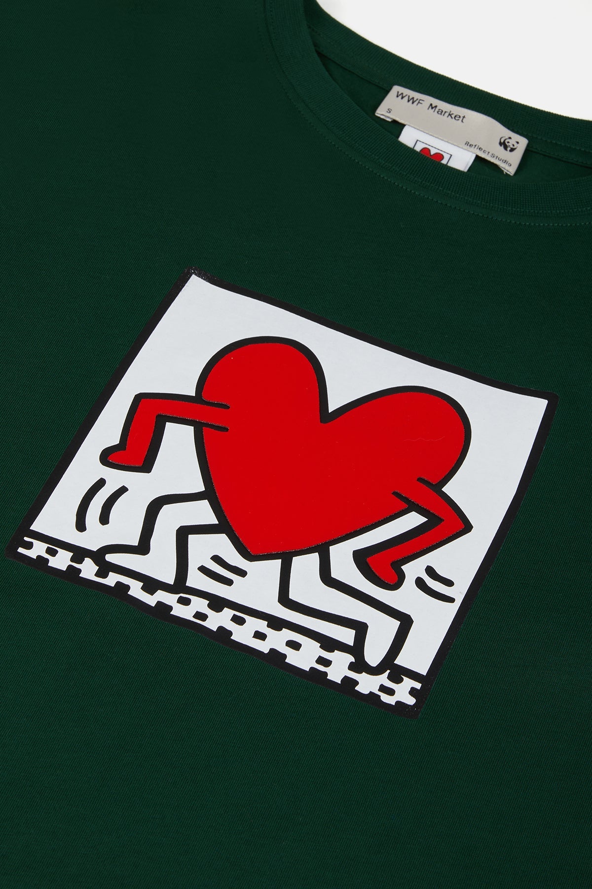 Keith Haring Big Love Supreme T-shirt - Yeşil