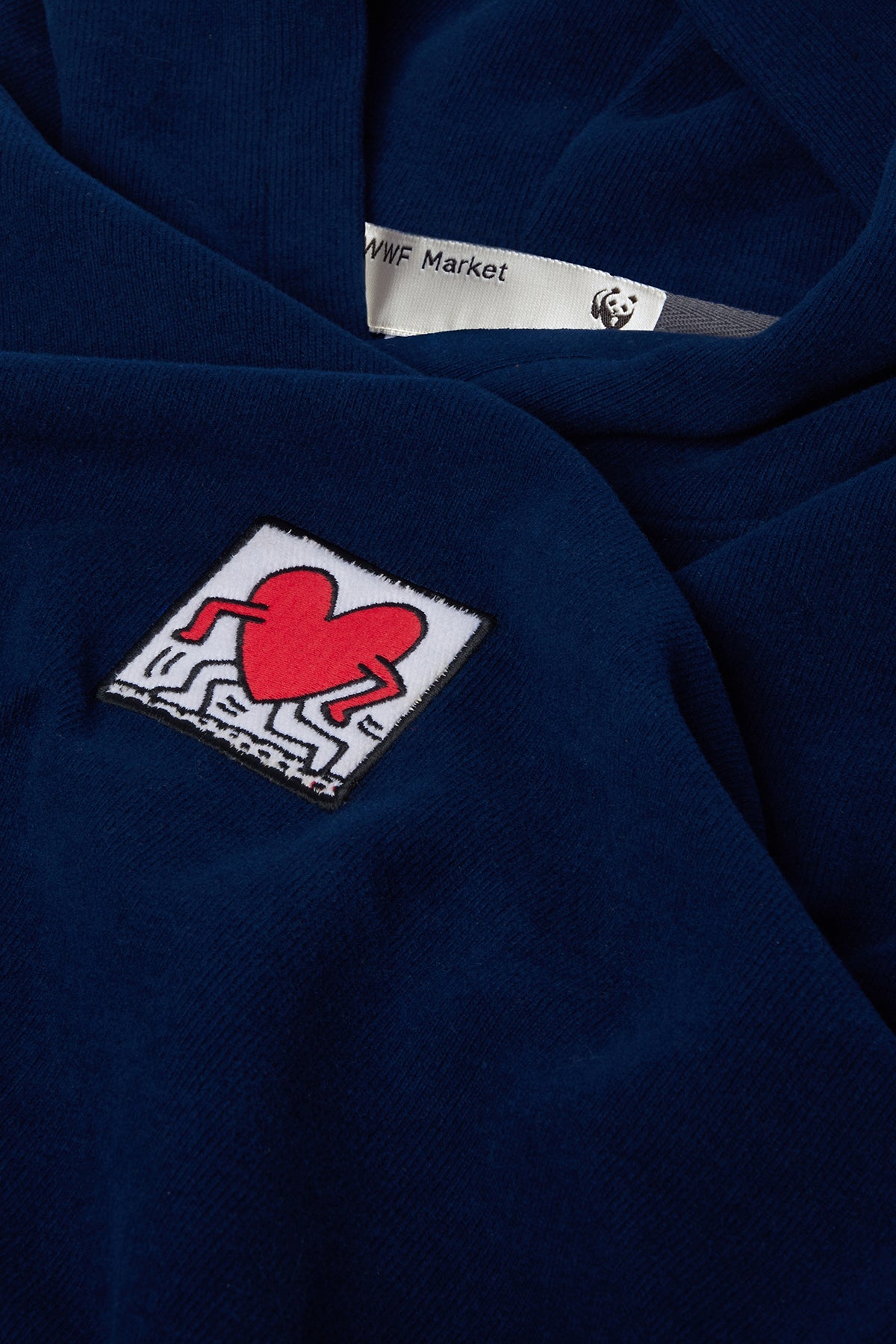 Keith Haring Love SuperSoft  Hoodie - Lacivert