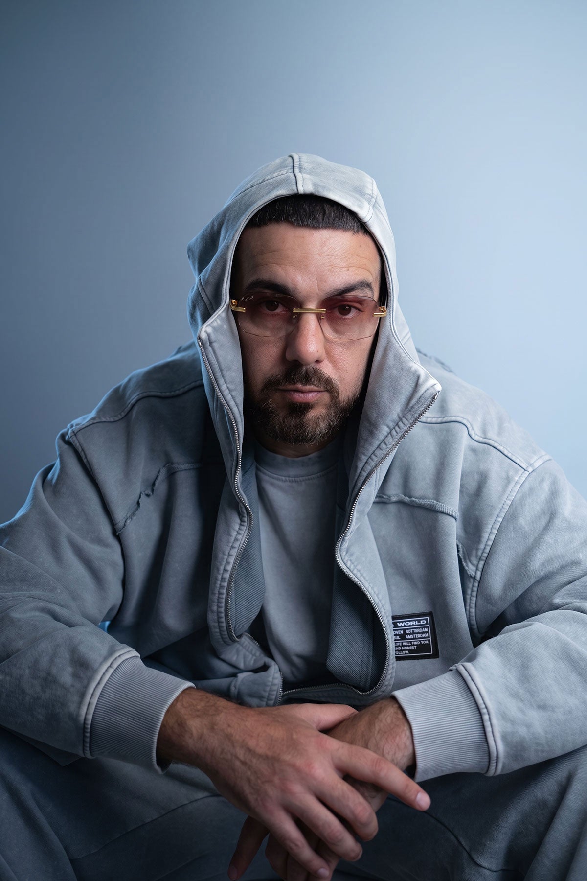 Murda Ninja Full-Zip Hoodie - Gri