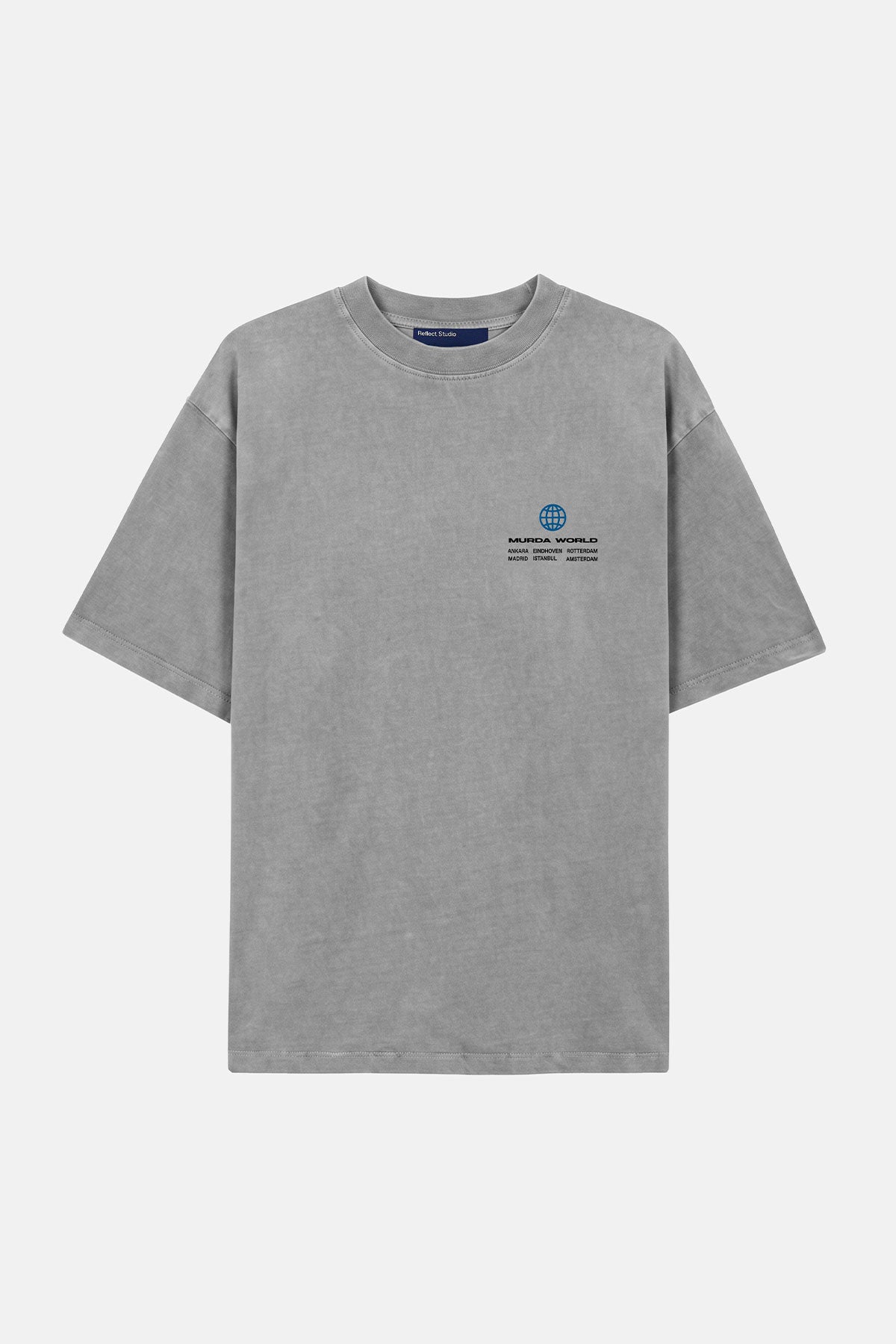 Murda World Washed T-Shirt - Gri