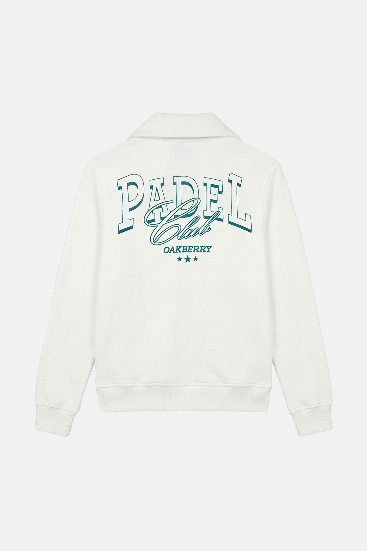 OAKBERRY Padel Club Soft Fleece Fermuarlı Sweatshirt - Ekru