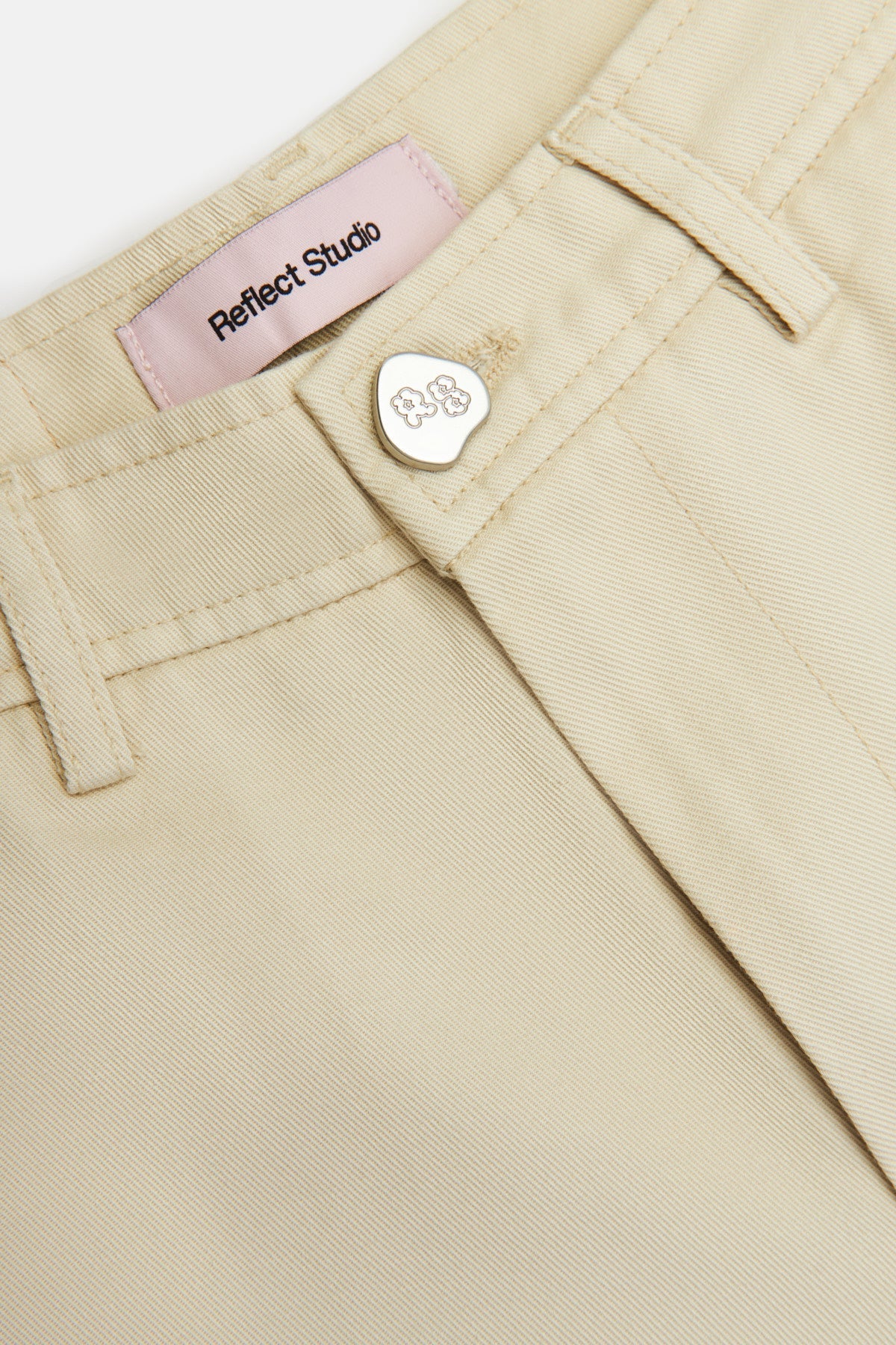 Logo Tag Painter Pants - Bone White · 2
