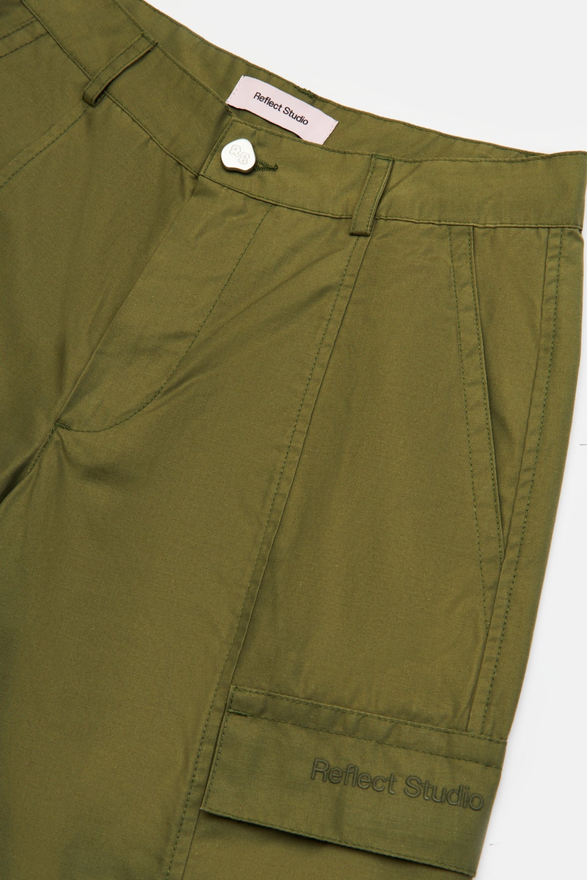 Logo Embroidered Trackpants - Khaki