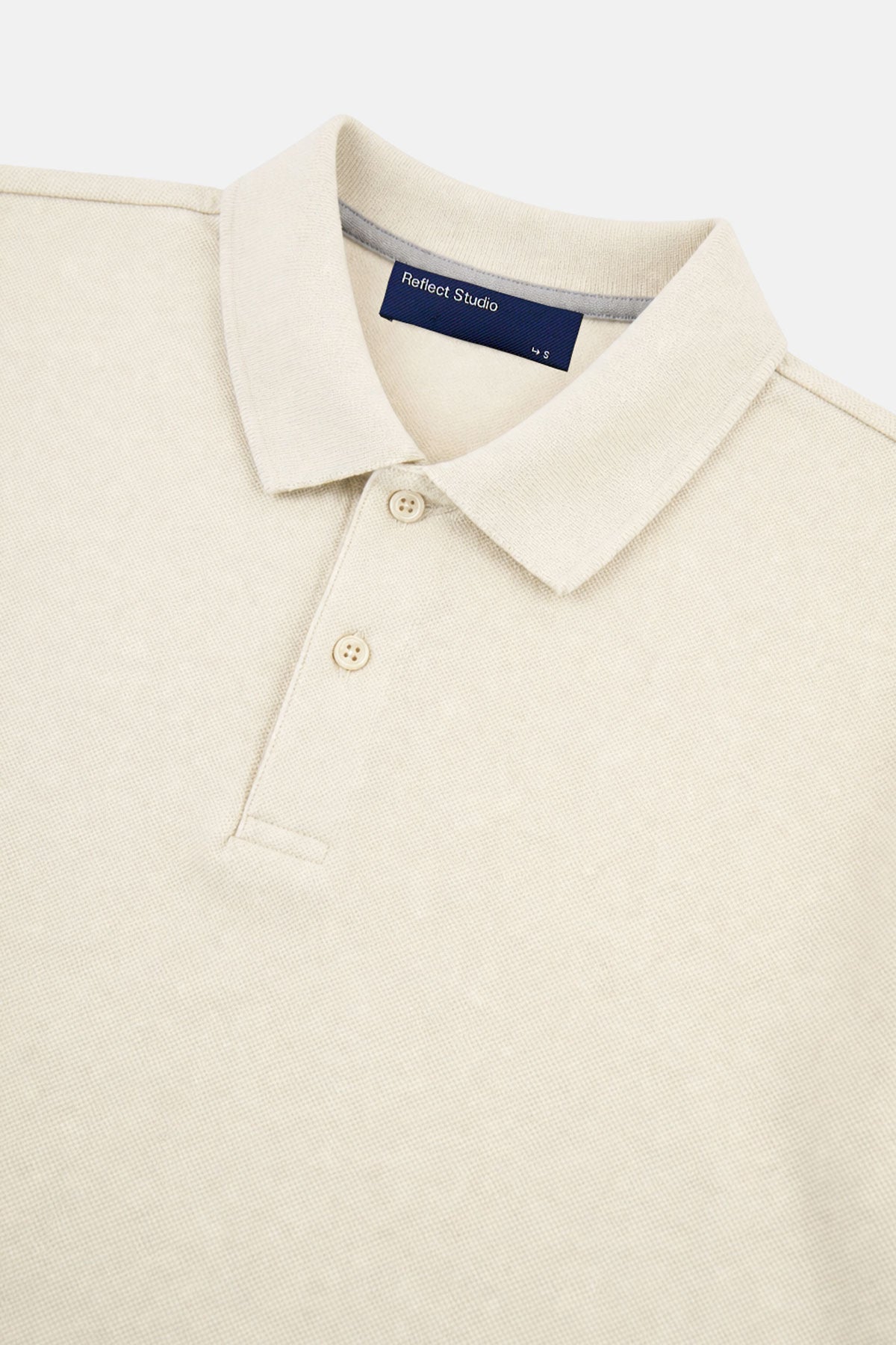 Basic Polo T-shirt - Ekru