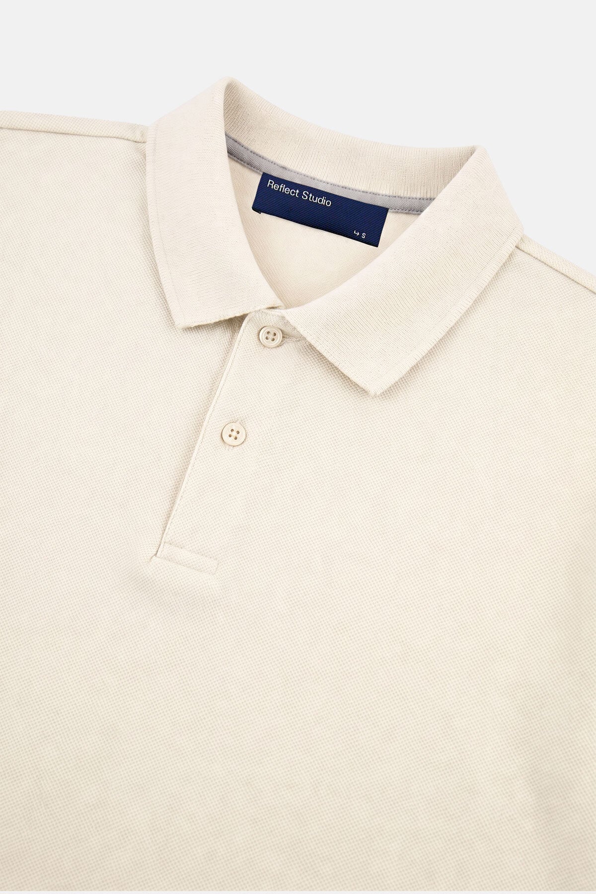 Basic Polo T-shirt - Ekru
