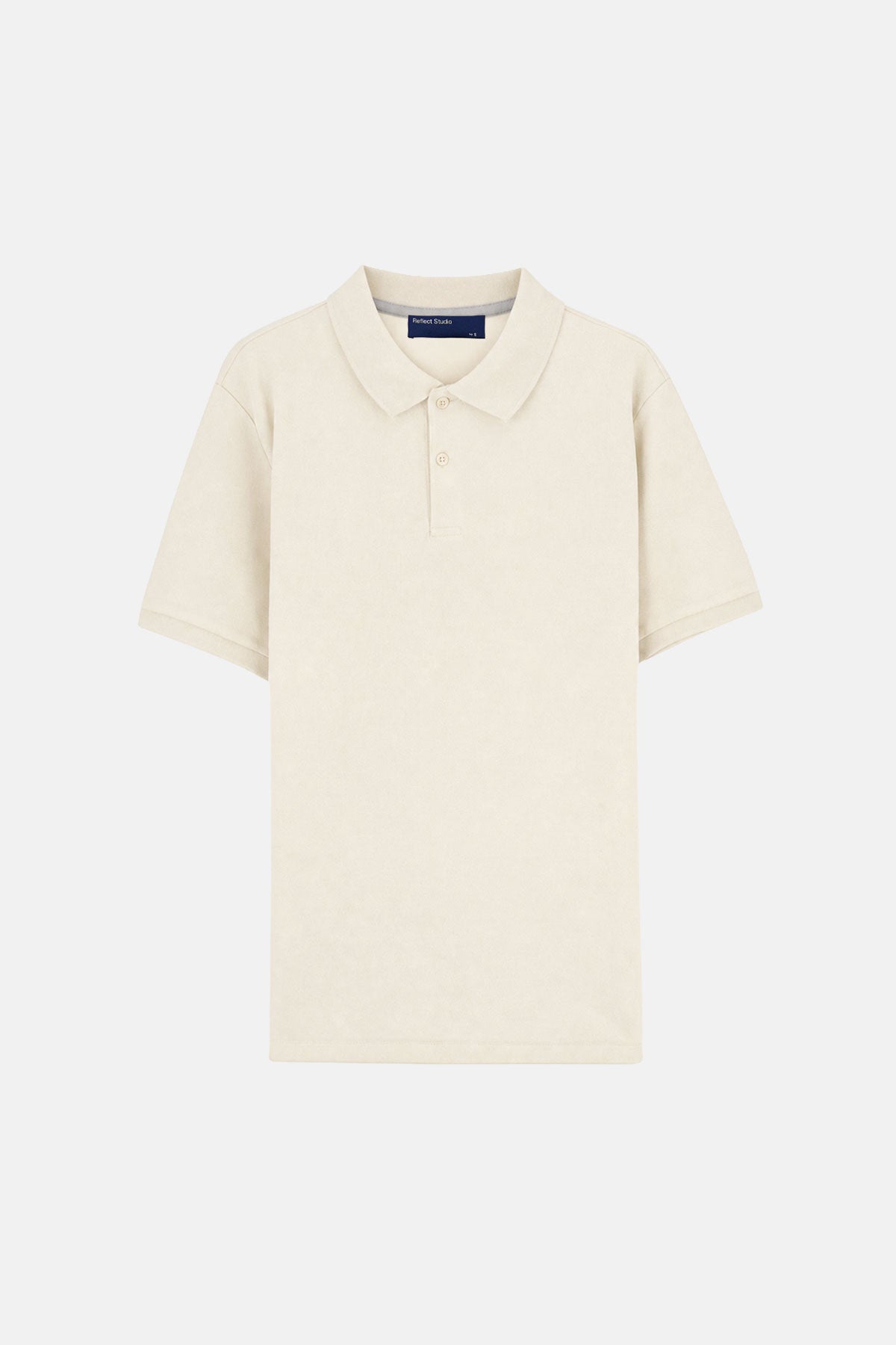 Basic Polo T-shirt - Ekru