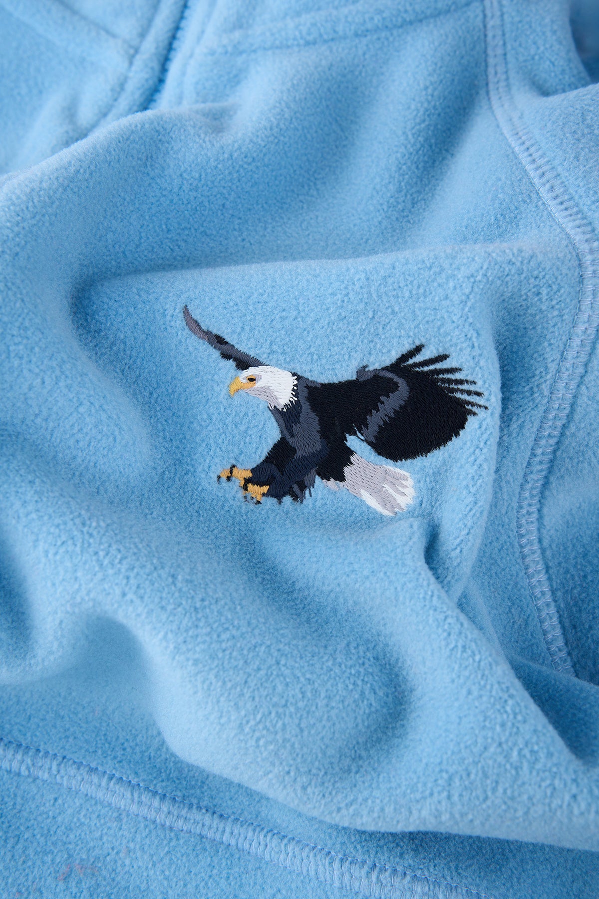 Kartal  Yarım Fermuarlı Polar - Mavi