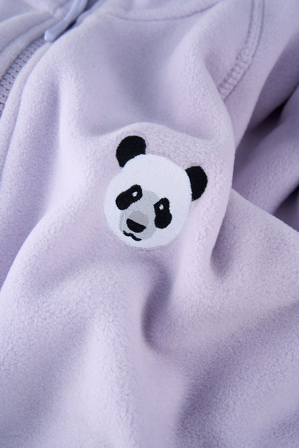 Panda Half-Zip Polar - Lila