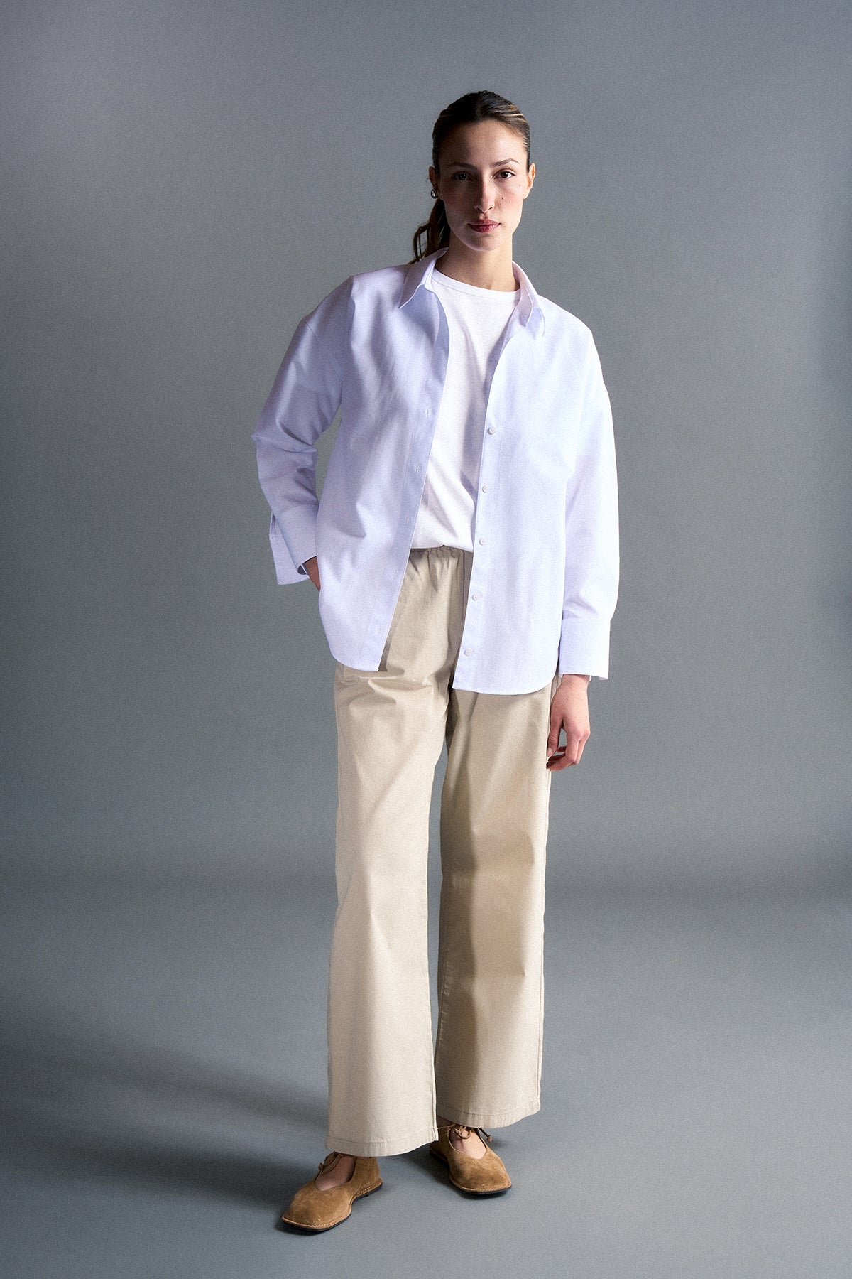 Basic Kadın Pantolon - Bej