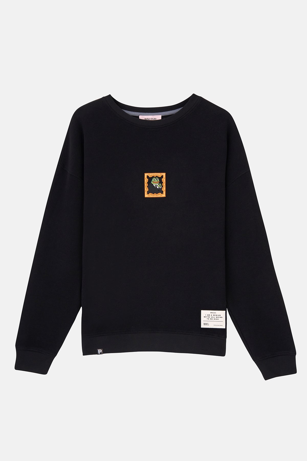 Thinker Pepe SuperSoft Sweatshirt - Siyah