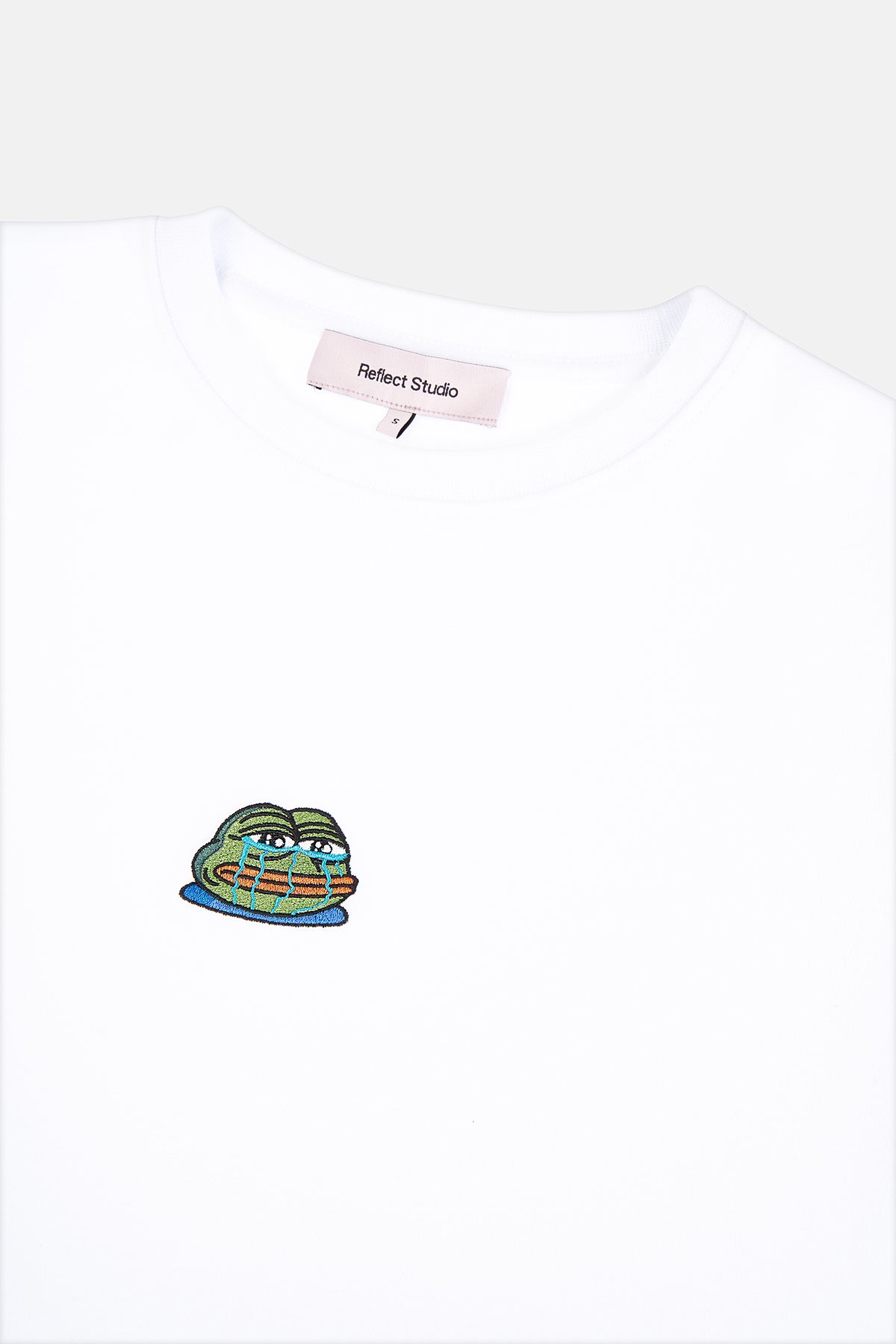 Crying Pepe Premium T-shirt - Beyaz