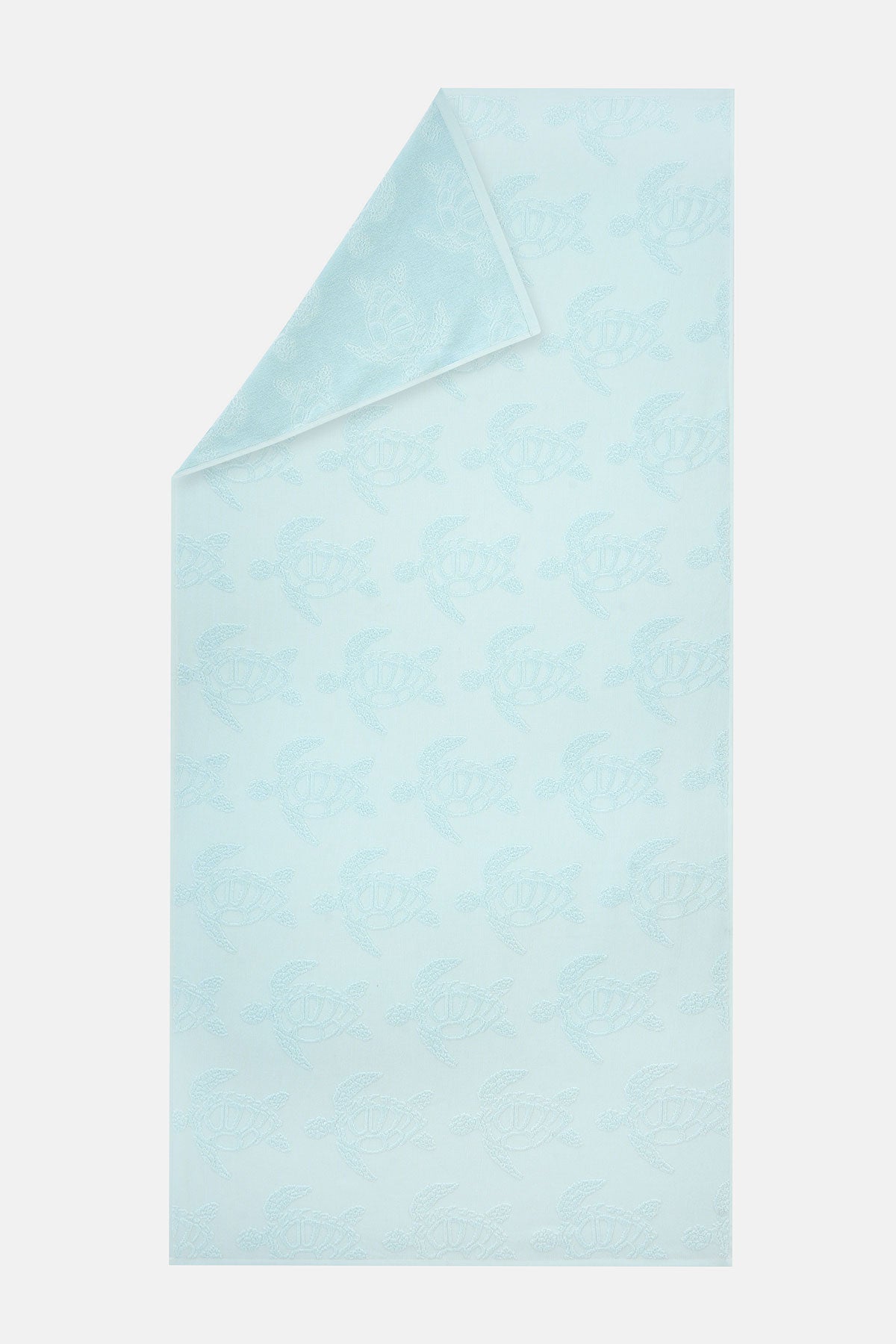 Caretta Jakarlı Havlu - Açık Mavi