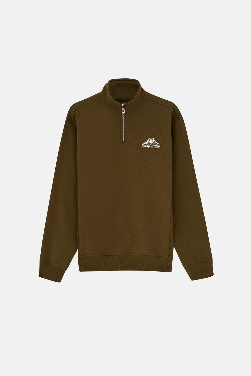 Outland Society Soft Touch Quarter-Zip Sweatshirt - Haki