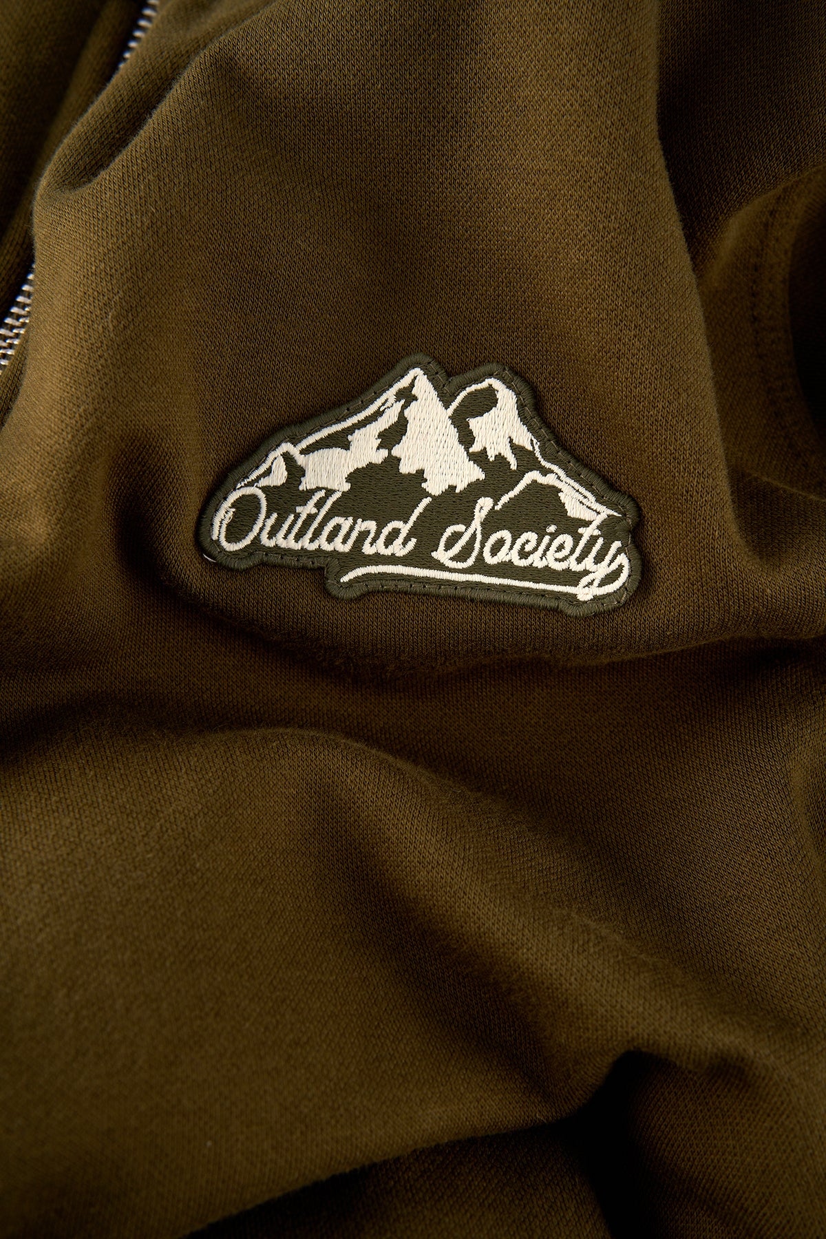 Outland Society Soft Touch Quarter-Zip Sweatshirt - Haki