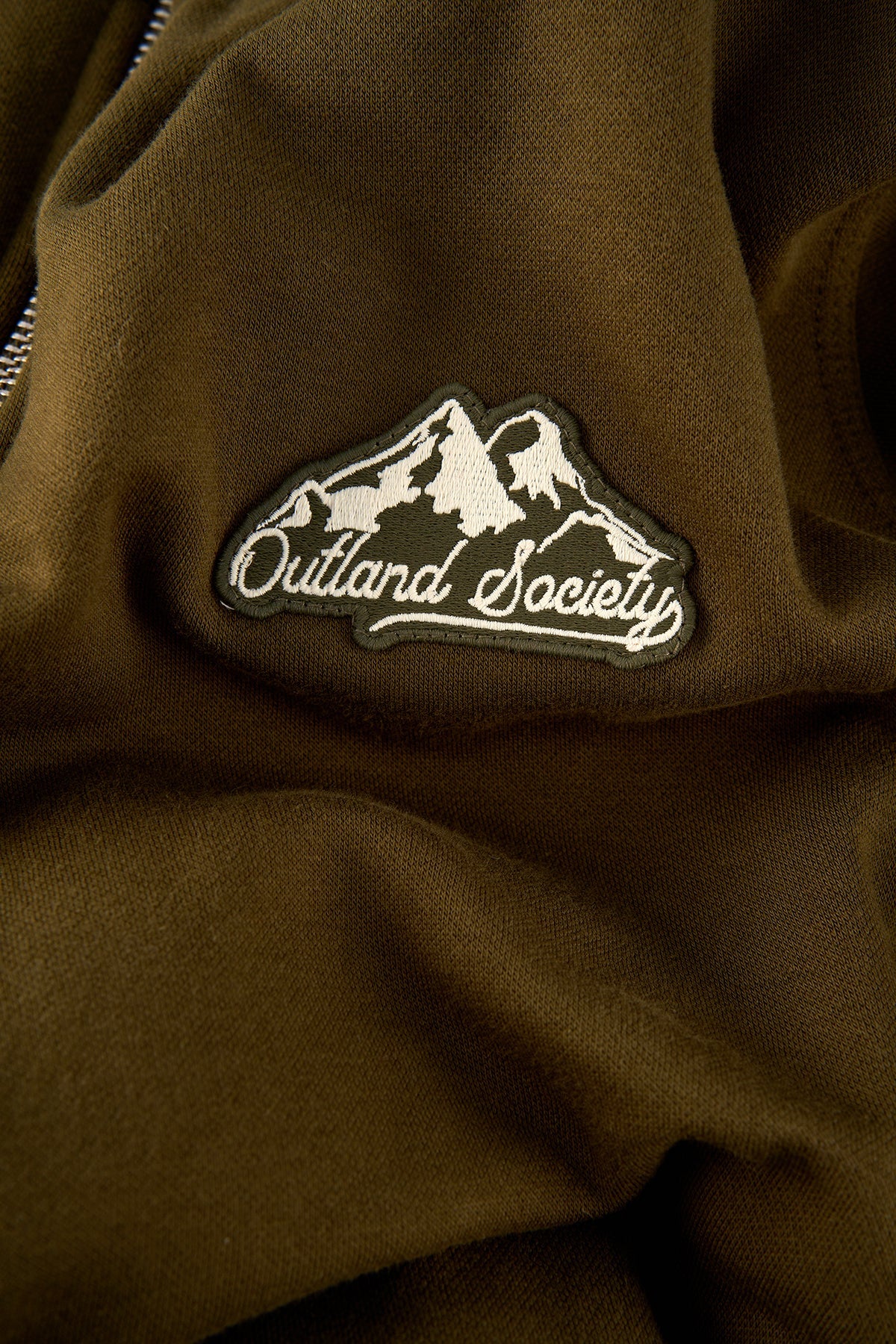 Outland Society Soft Touch Quarter-Zip Sweatshirt - Haki