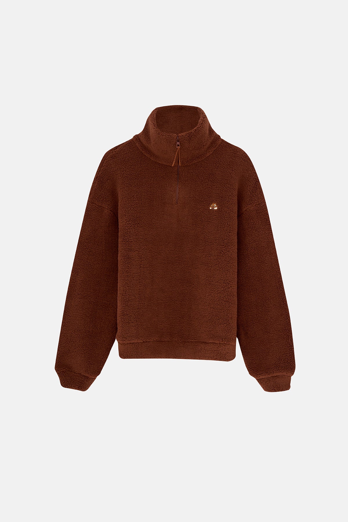 Sincap Sherpa Quarter-Zip Sweatshirt - Kahverengi