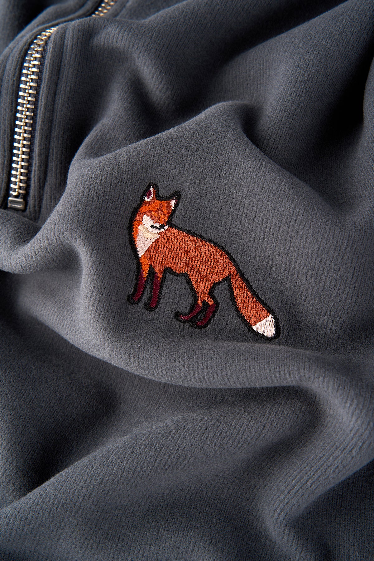 Kızıl Tilki SuperSoft Quarter-Zip Sweatshirt - Antrasit