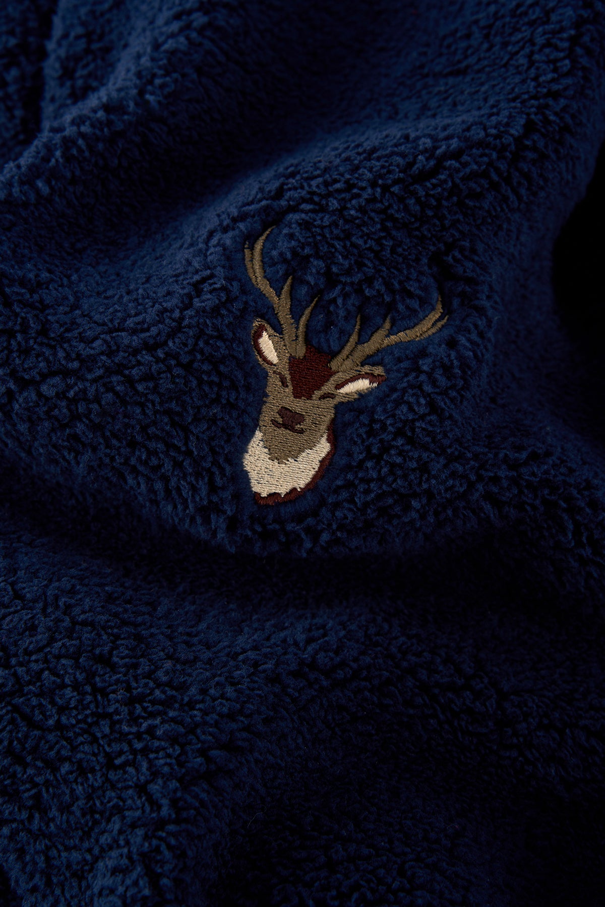 Geyik Sherpa Quarter-Zip Sweatshirt - Lacivert