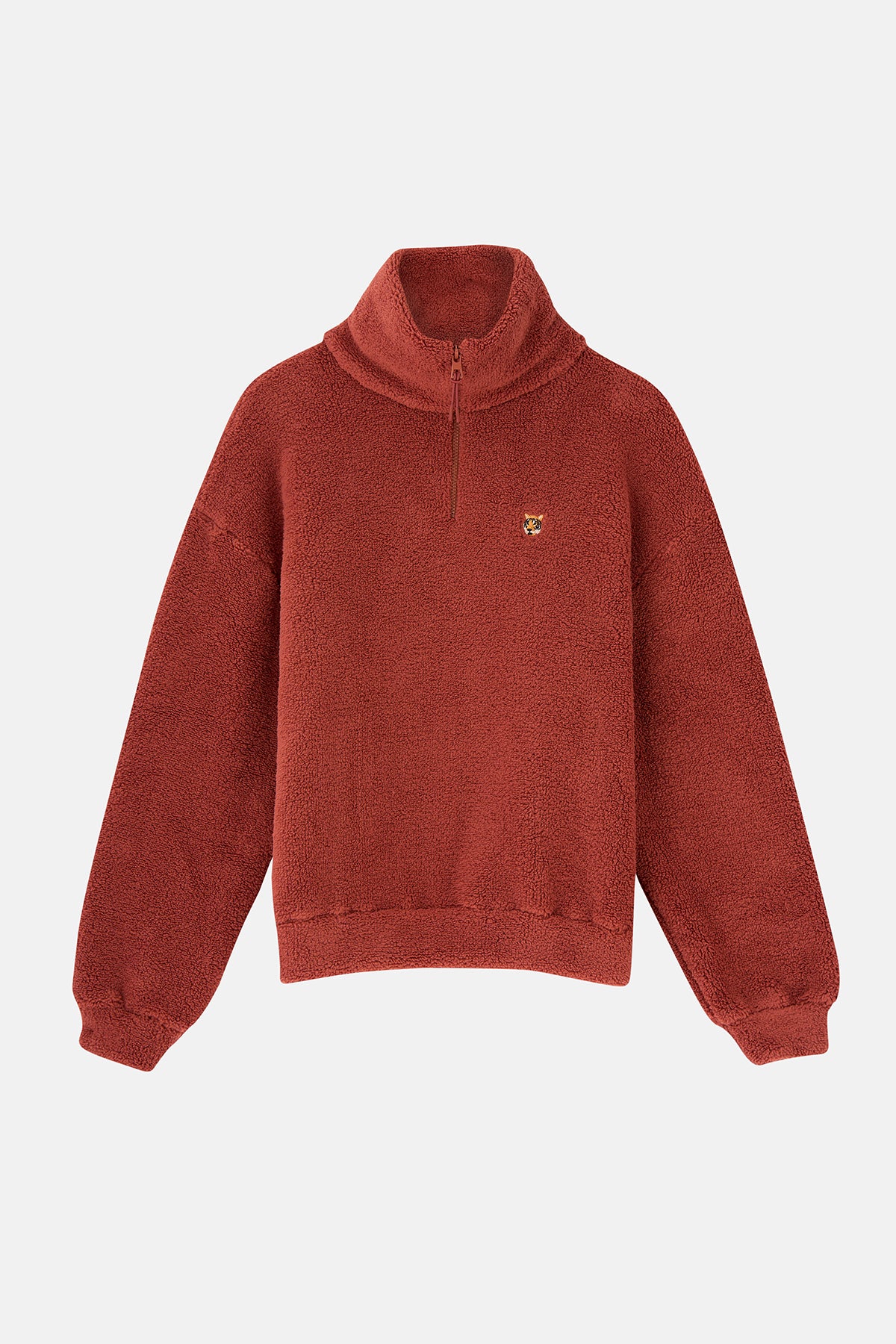 Kaplan  Sherpa Quarter-Zip Sweatshirt - Kiremit