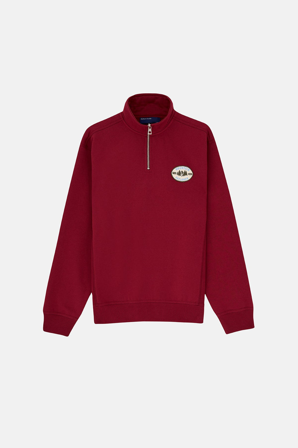 Mountain Explorer Soft Touch Quarter-Zip Sweatshirt - Bordo
