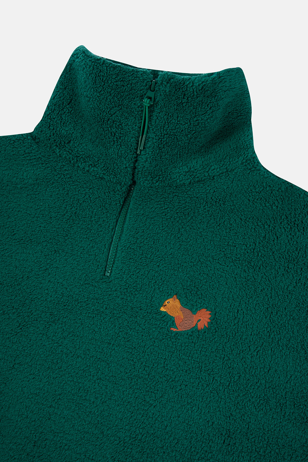 Sincap Sherpa  Quarter-Zip Sweatshirt - Nefti Yeşil