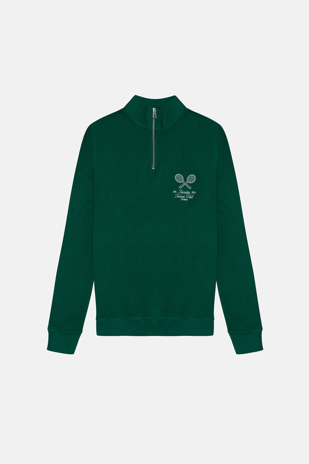 Socrates Tennis Club SuperSoft Quarter-Zip Sweatshirt - Nefti Yeşil