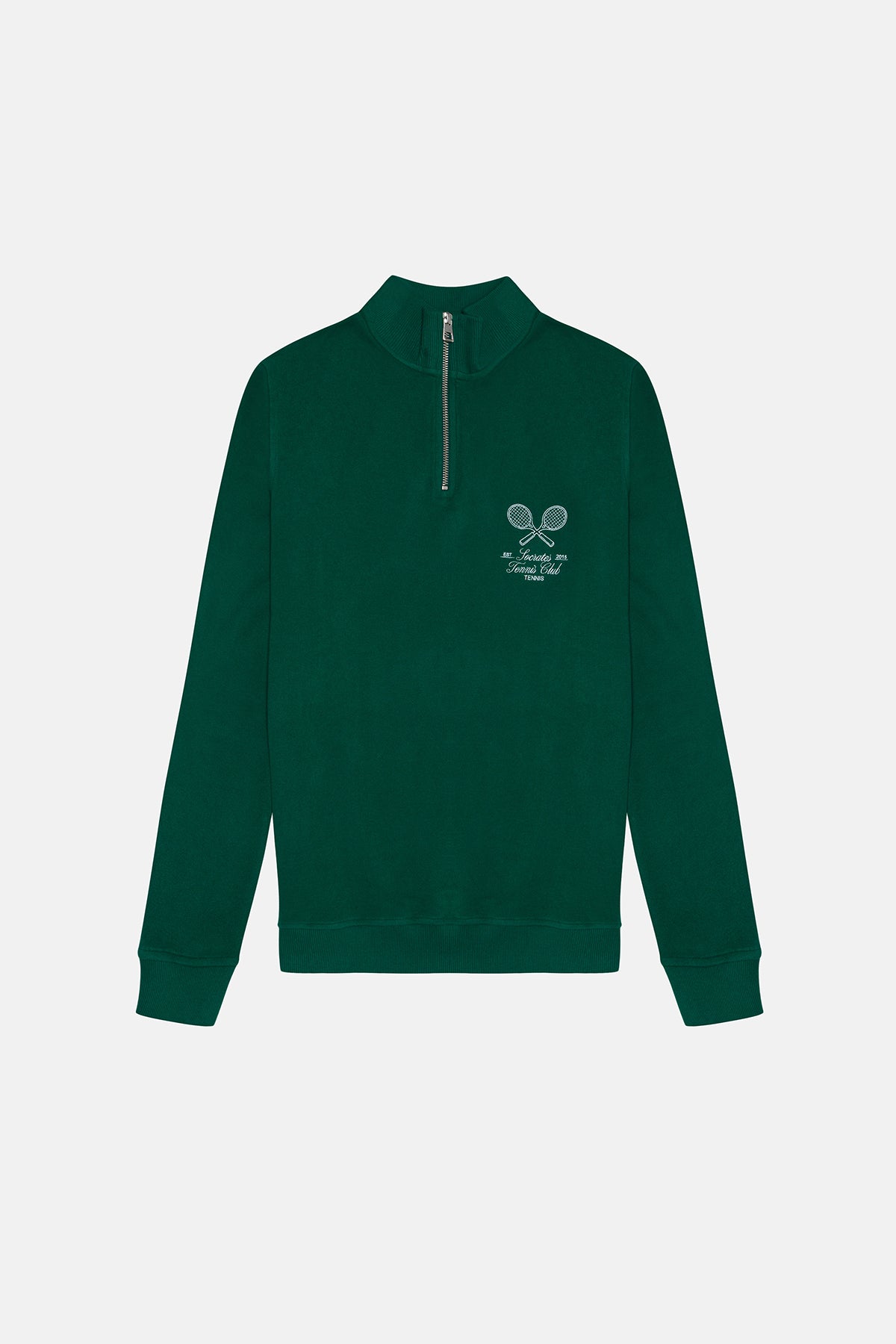 Tennis Club Çeyrek Fermuarlı SuperSoft Sweatshirt - Yeşil