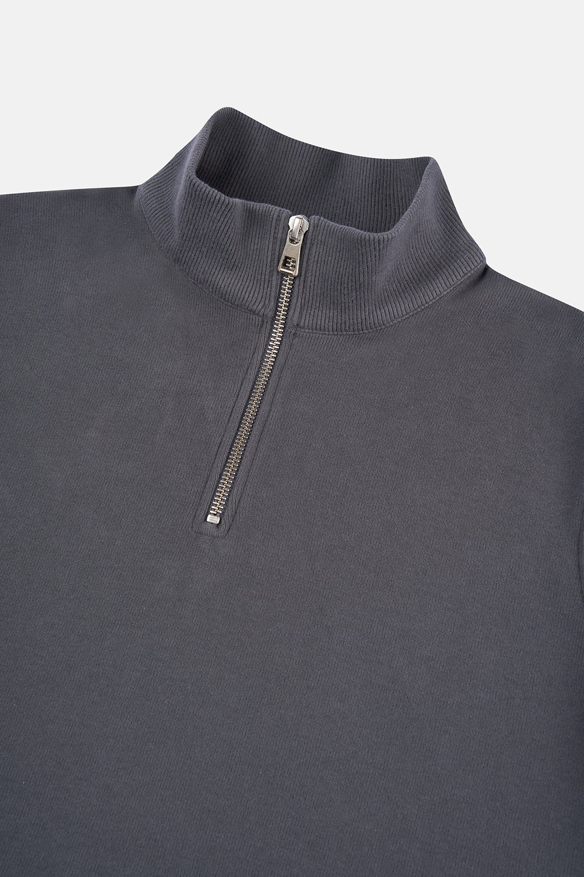 Basic SuperSoft Quarter-Zip Sweatshirt - Antrasit