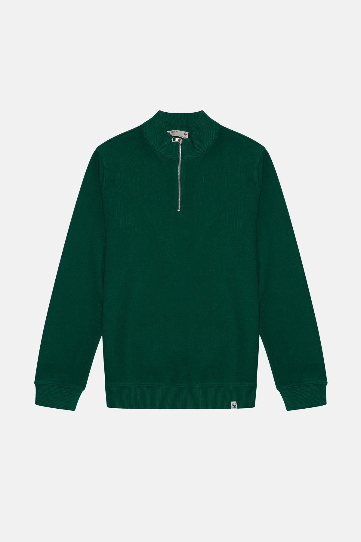 Basic SuperSoft  Quarter-Zip Sweatshirt - Nefti Yeşil