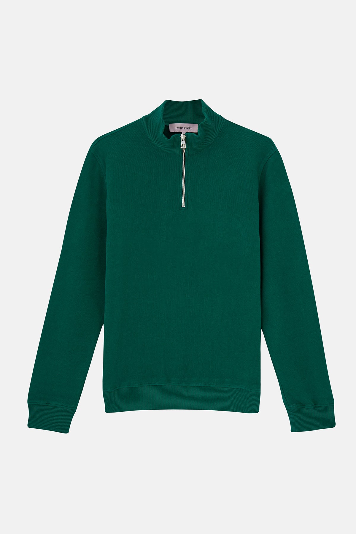 Basic SuperSoft  Quarter-Zip Sweatshirt - Nefti Yeşil