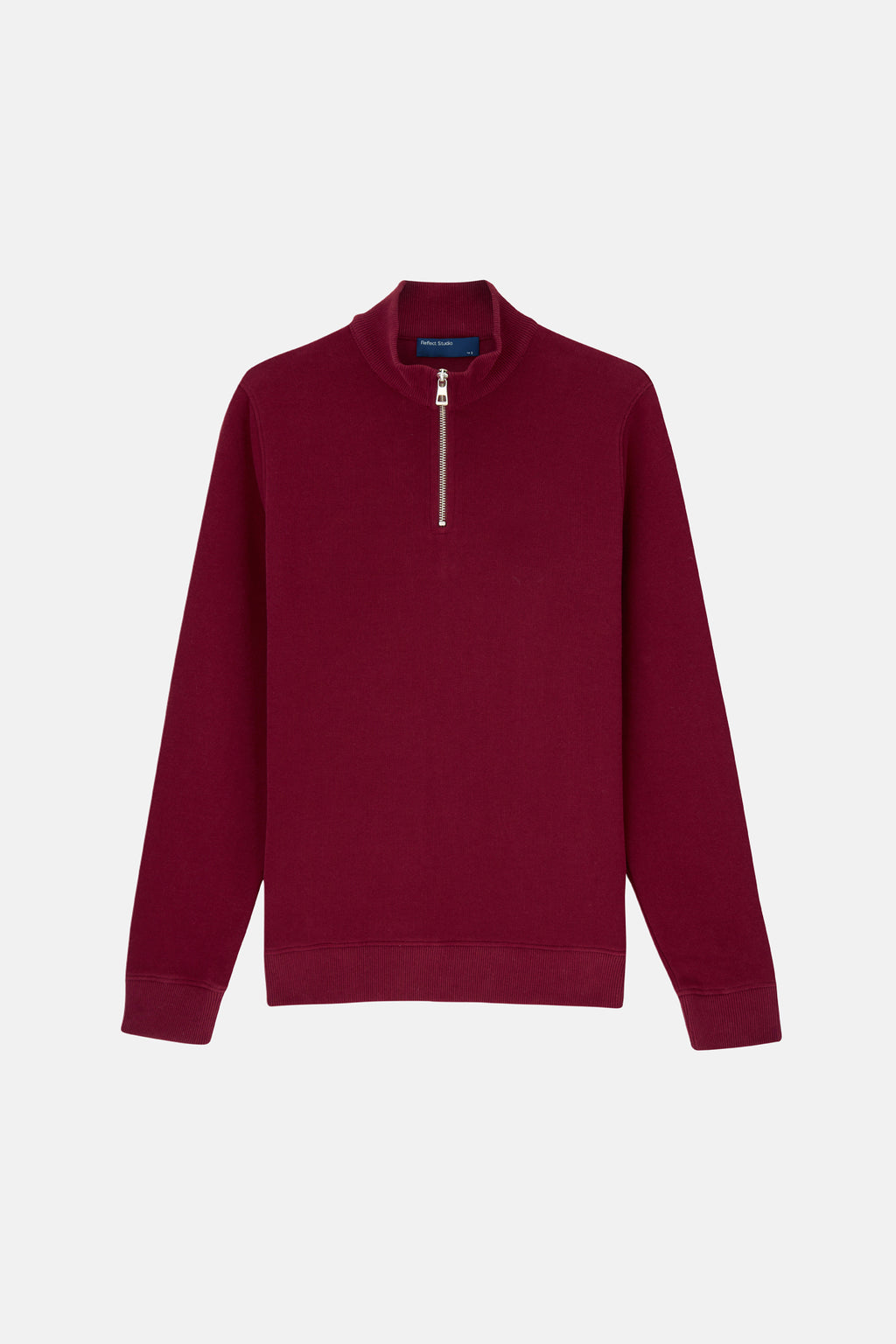 Basic SuperSoft Quarter-Zip Sweatshirt - Bordo