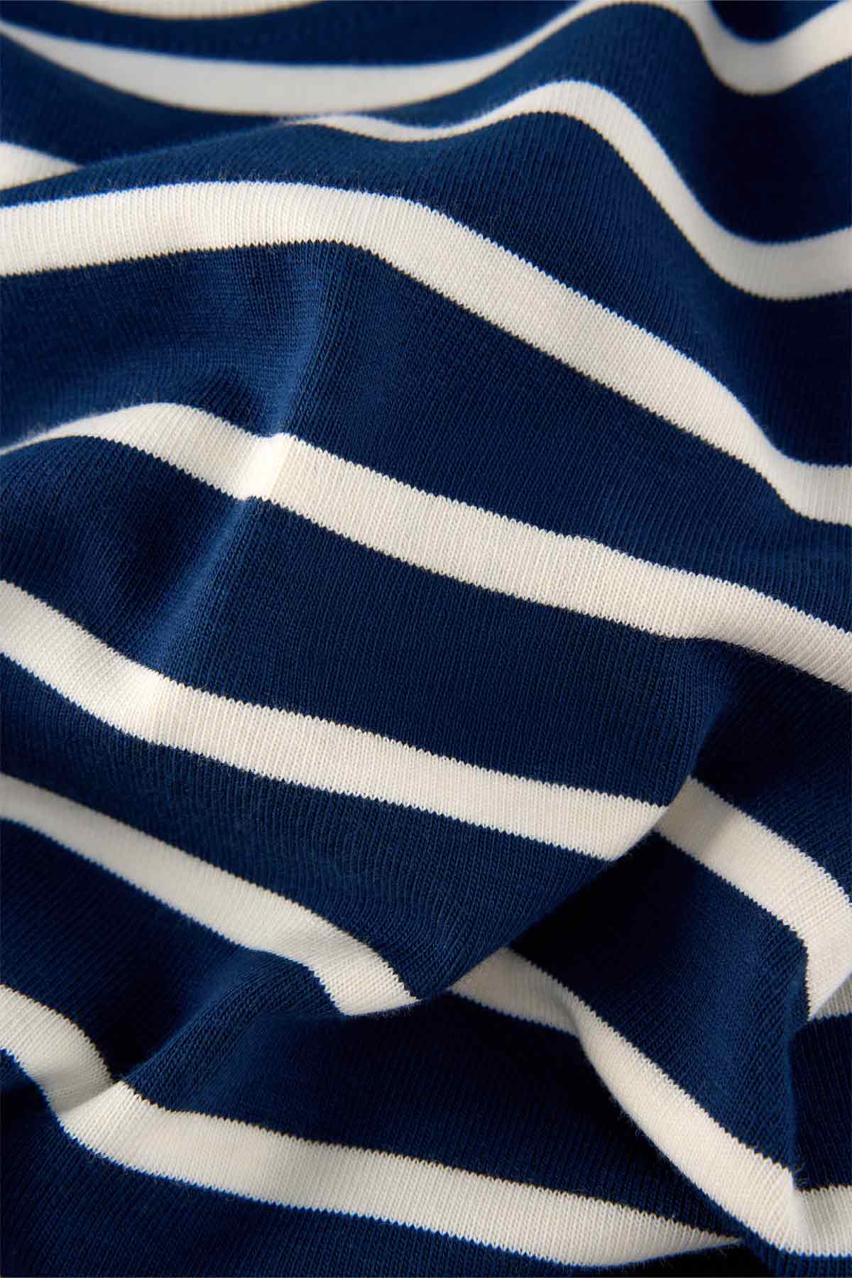 Çizgili Heavyweight T-shirt - Lacivert / Ekru