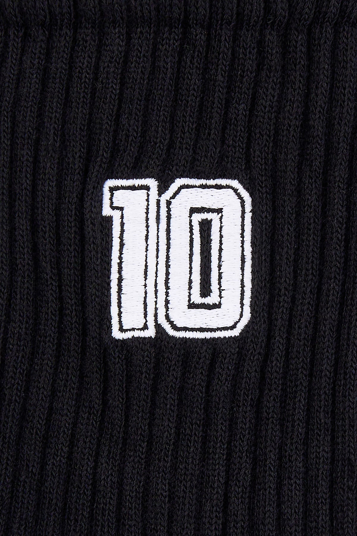 Number 10 Havlu Çorap - Siyah