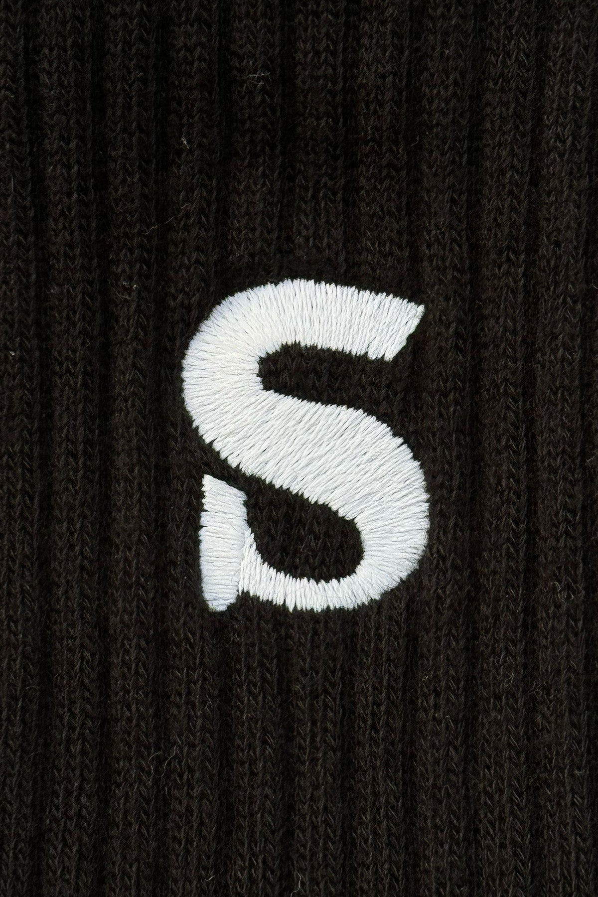 Socrates Logo Havlu Çorap - Siyah